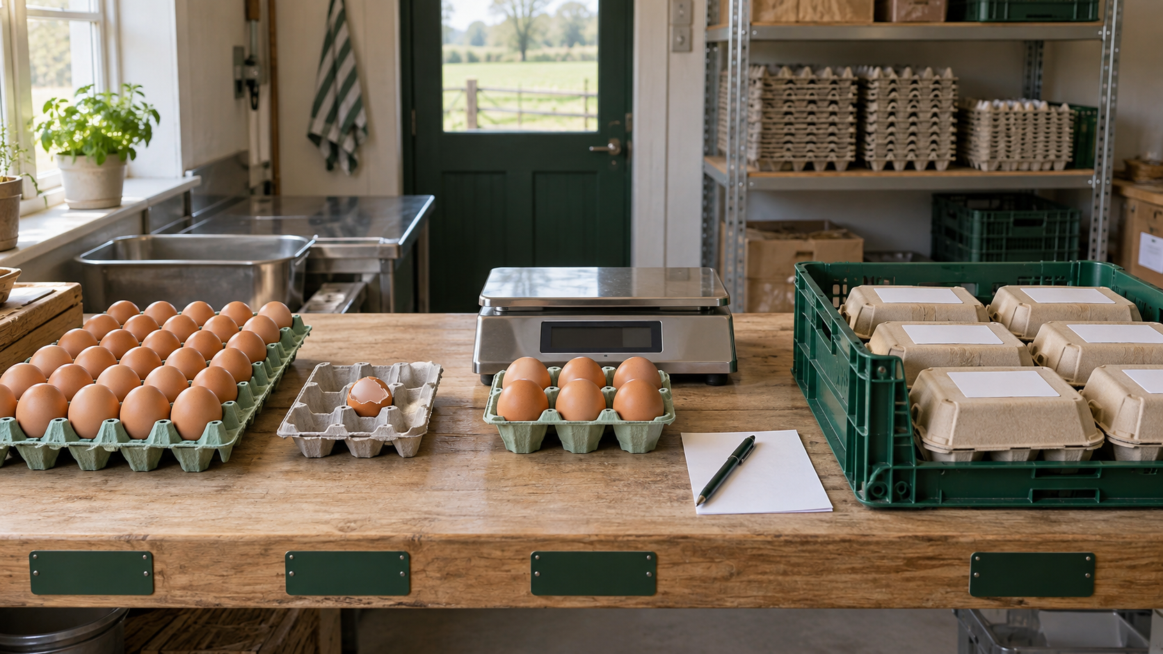 Check and prepare for eggs