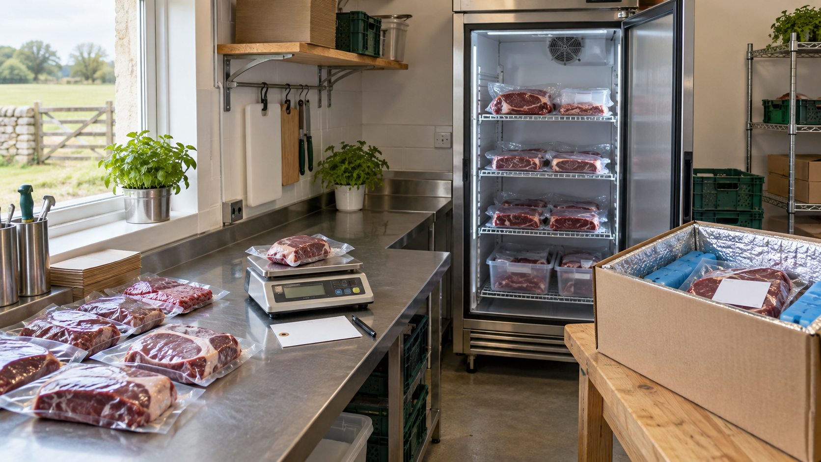 Check and prepare for meat and poultry