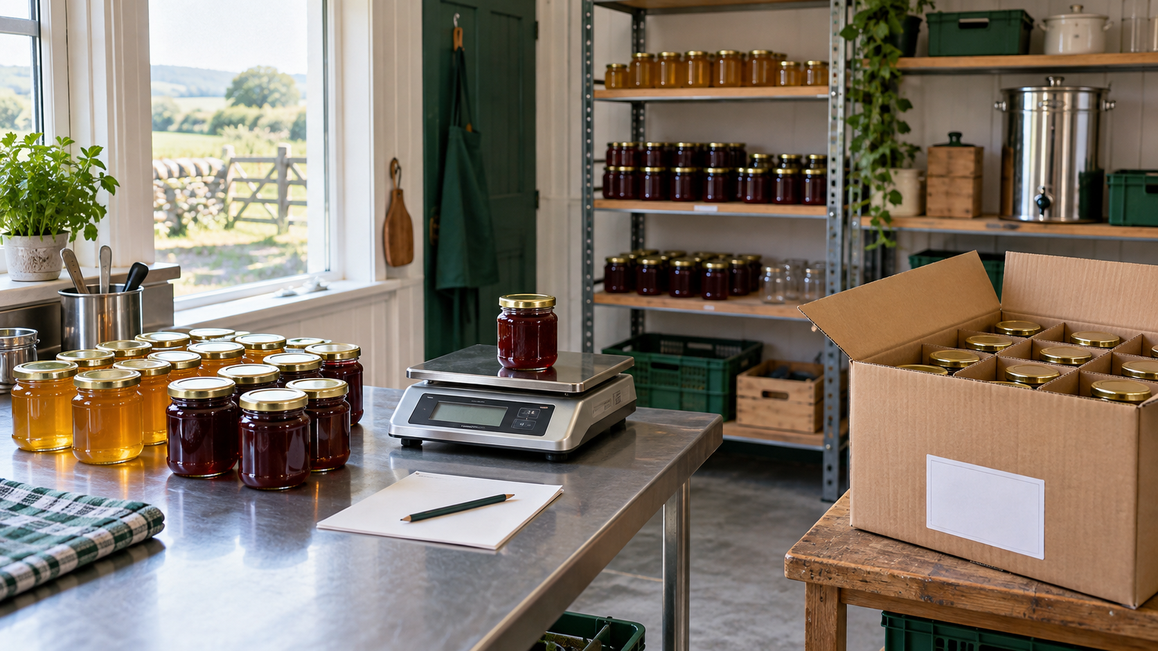 Check and prepare for honey, preserves and pantry food